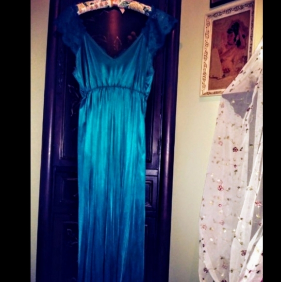 Intimates & Sleepwear 198s Emerald Green Nightgown Poshmark